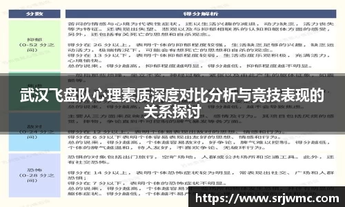 武汉飞盘队心理素质深度对比分析与竞技表现的关系探讨